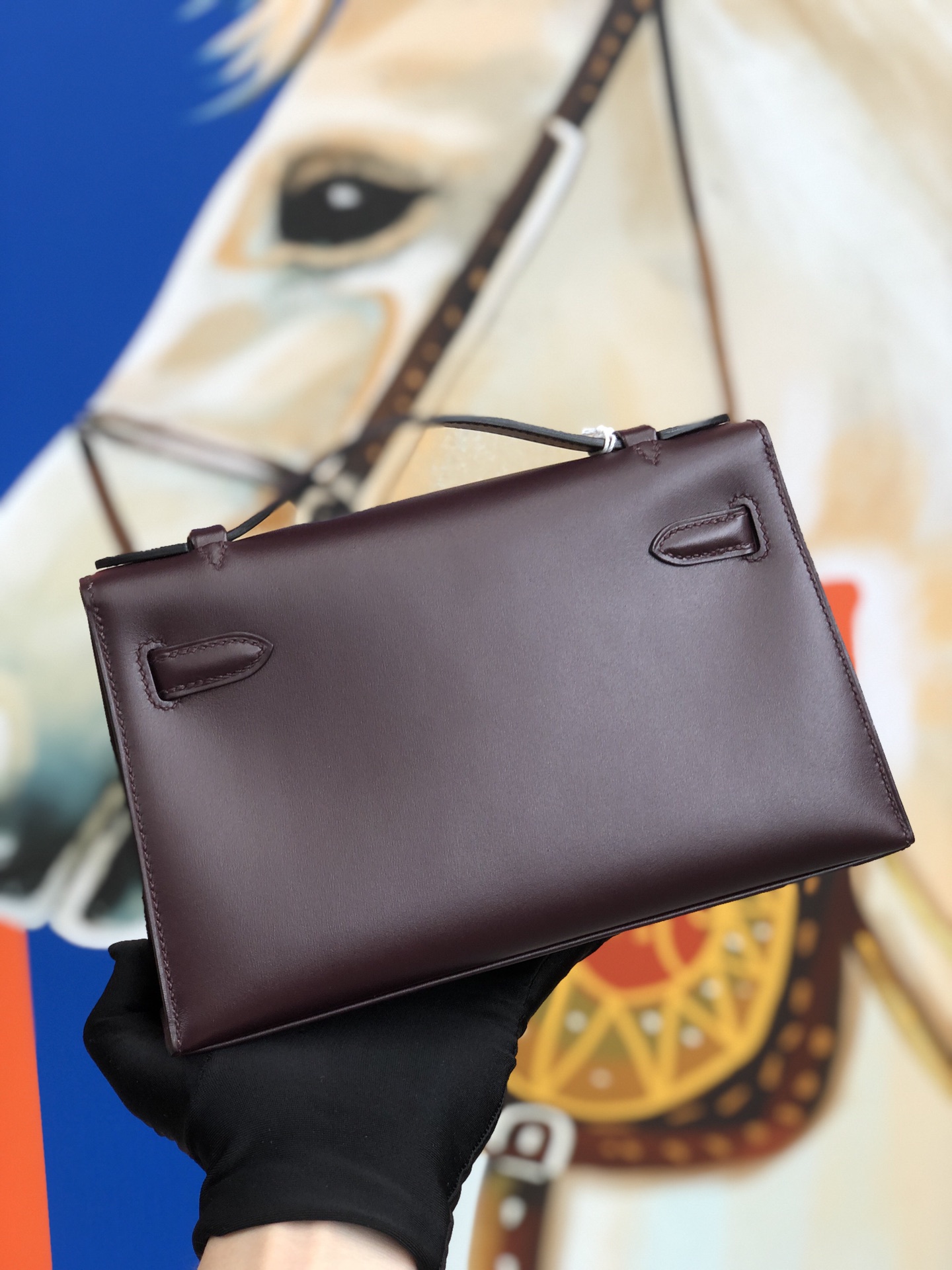 에르메스 미니 켈리백22 보르도 금장